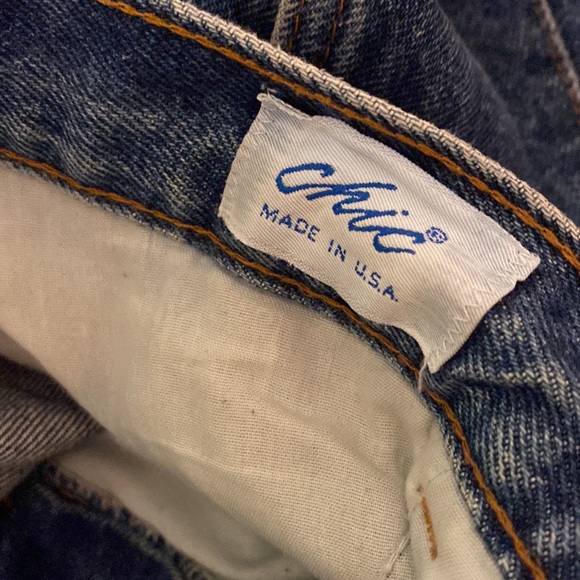 Chic Vintage Mom Jeans Pleated Tapered High Rise Made in USA Plus Size 16-18 - Picture 11 of 12